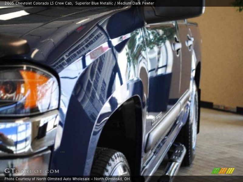 Superior Blue Metallic / Medium Dark Pewter 2005 Chevrolet Colorado LS Crew Cab
