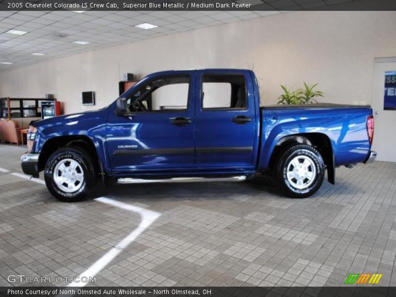 Superior Blue Metallic / Medium Dark Pewter 2005 Chevrolet Colorado LS Crew Cab