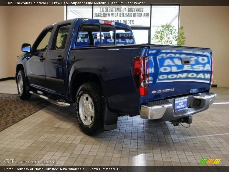 Superior Blue Metallic / Medium Dark Pewter 2005 Chevrolet Colorado LS Crew Cab