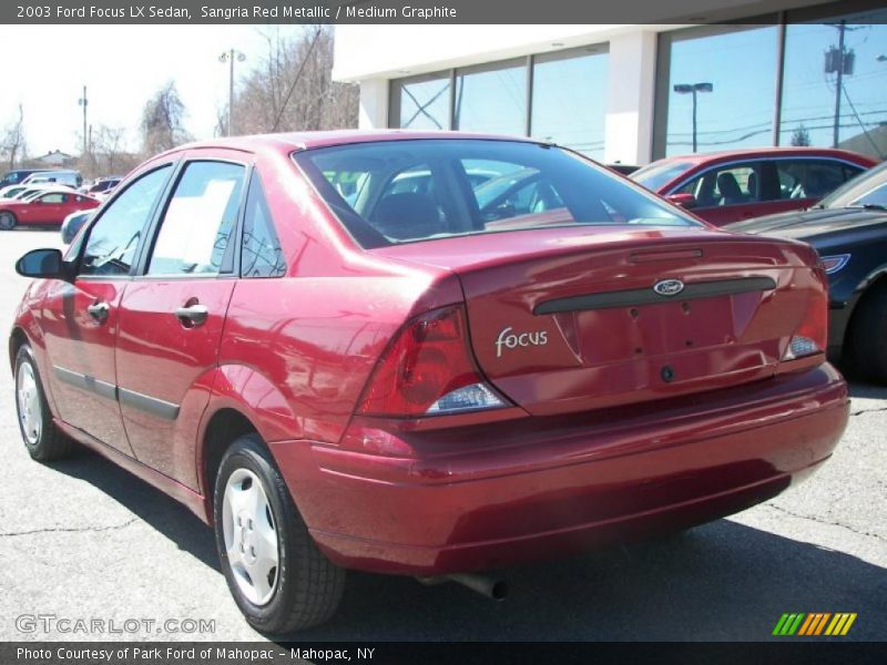 Sangria Red Metallic / Medium Graphite 2003 Ford Focus LX Sedan