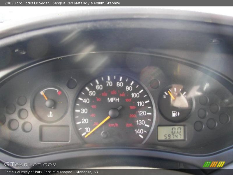Sangria Red Metallic / Medium Graphite 2003 Ford Focus LX Sedan