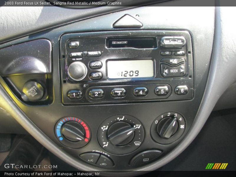 Controls of 2003 Focus LX Sedan