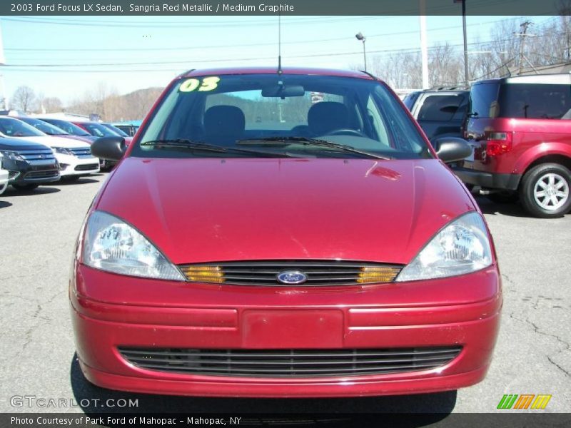 Sangria Red Metallic / Medium Graphite 2003 Ford Focus LX Sedan