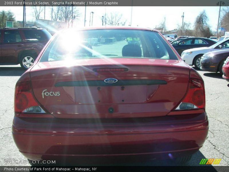 Sangria Red Metallic / Medium Graphite 2003 Ford Focus LX Sedan