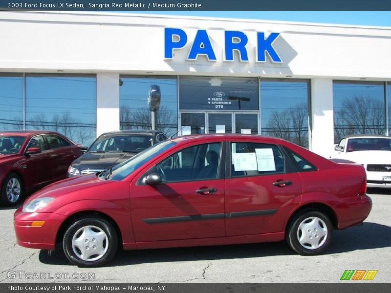 Sangria Red Metallic / Medium Graphite 2003 Ford Focus LX Sedan