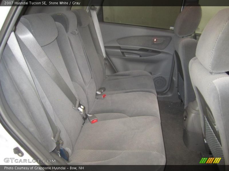 Stone White / Gray 2007 Hyundai Tucson SE