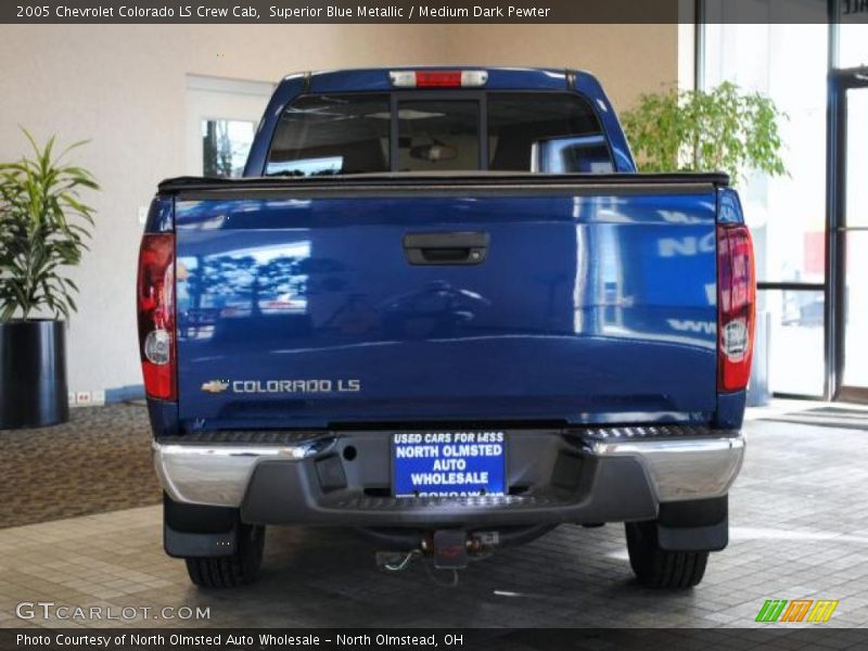 Superior Blue Metallic / Medium Dark Pewter 2005 Chevrolet Colorado LS Crew Cab