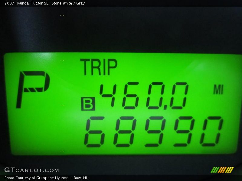 Stone White / Gray 2007 Hyundai Tucson SE