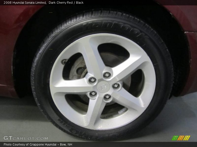 Dark Cherry Red / Black 2008 Hyundai Sonata Limited