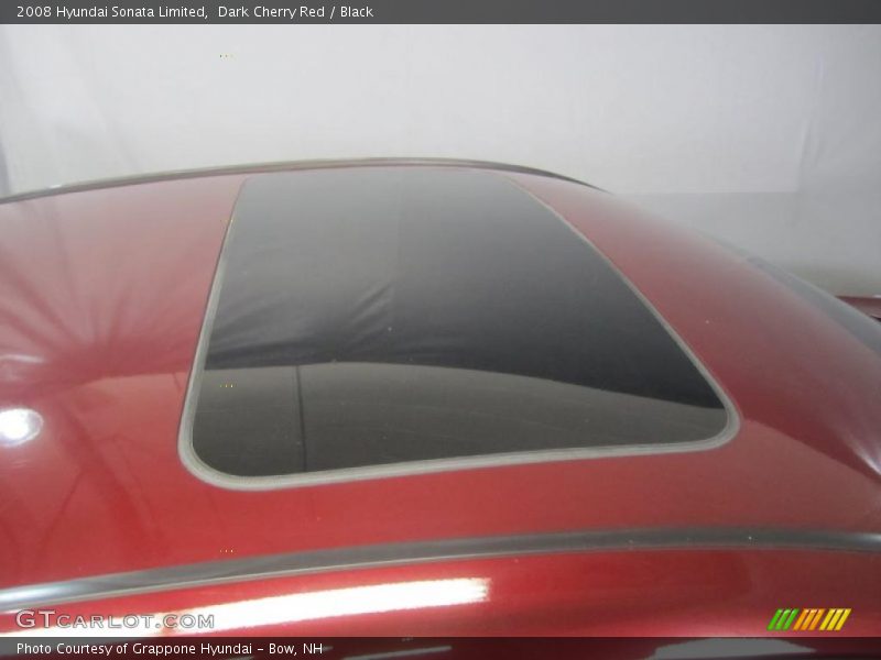 Dark Cherry Red / Black 2008 Hyundai Sonata Limited