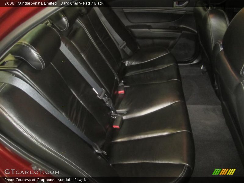 Dark Cherry Red / Black 2008 Hyundai Sonata Limited