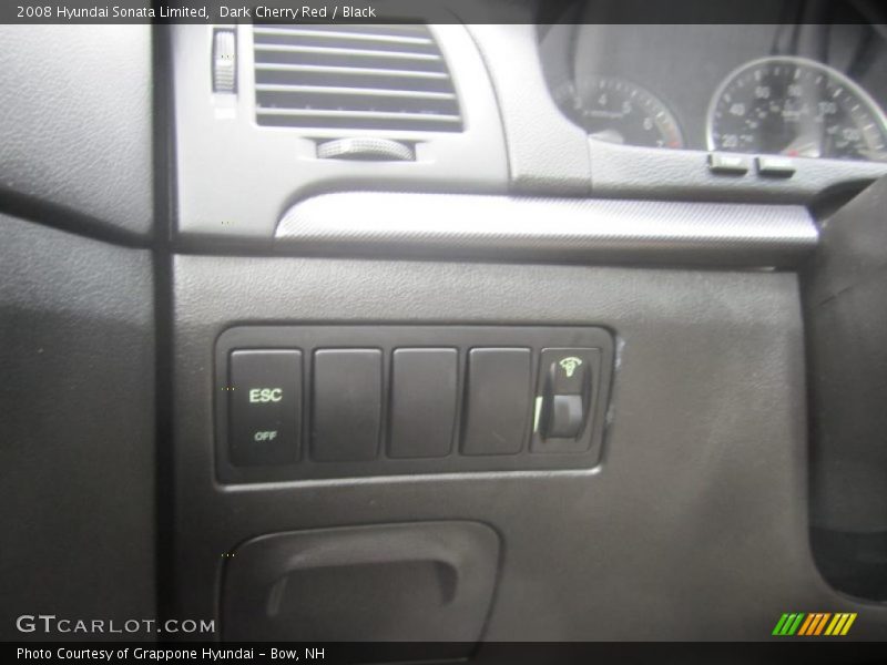 Dark Cherry Red / Black 2008 Hyundai Sonata Limited