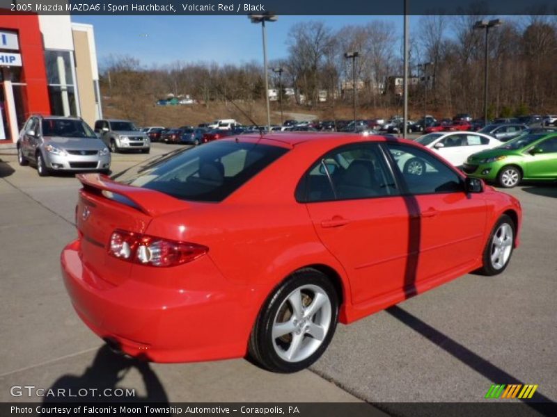Volcanic Red / Black 2005 Mazda MAZDA6 i Sport Hatchback
