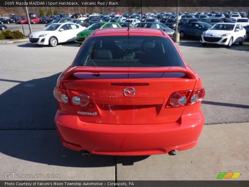 Volcanic Red / Black 2005 Mazda MAZDA6 i Sport Hatchback