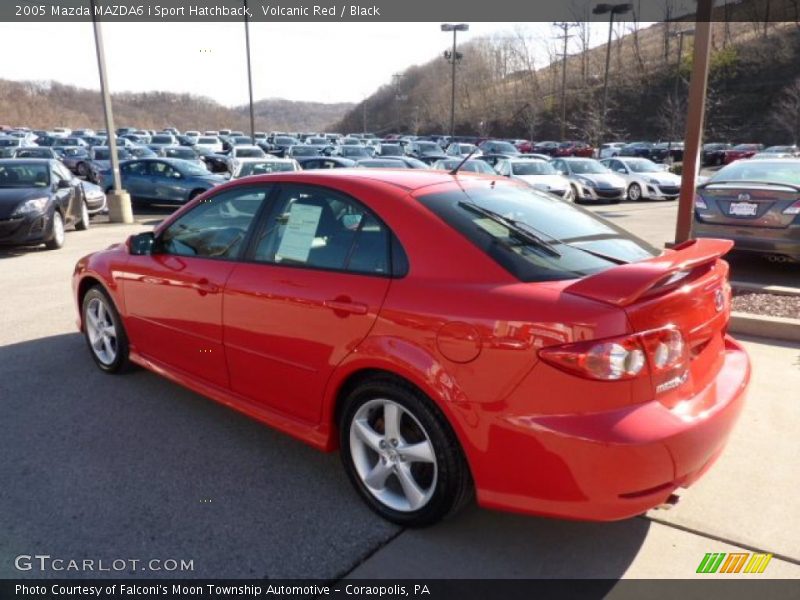 Volcanic Red / Black 2005 Mazda MAZDA6 i Sport Hatchback