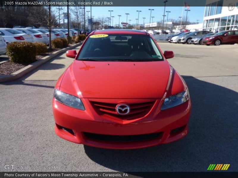 Volcanic Red / Black 2005 Mazda MAZDA6 i Sport Hatchback