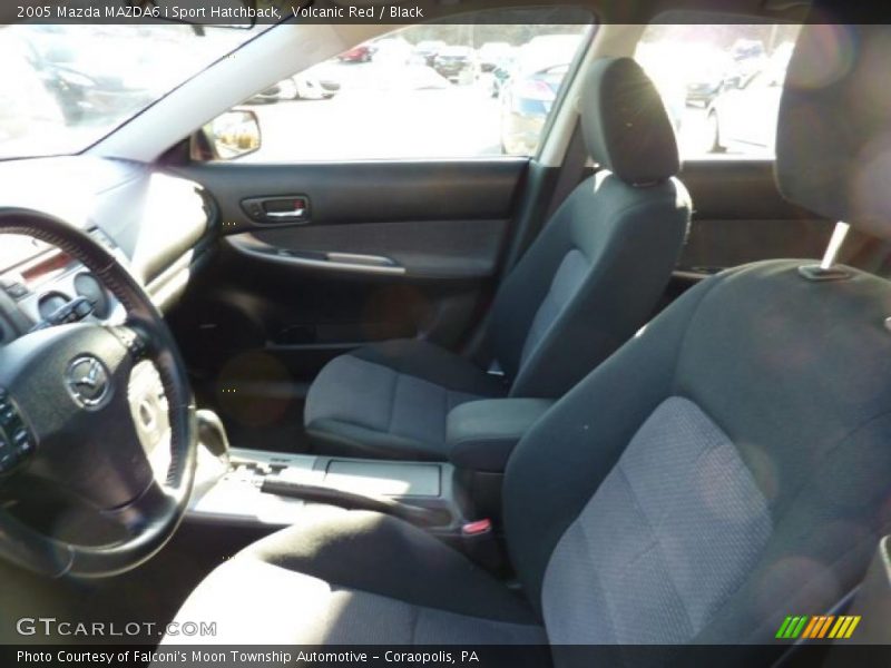 Volcanic Red / Black 2005 Mazda MAZDA6 i Sport Hatchback