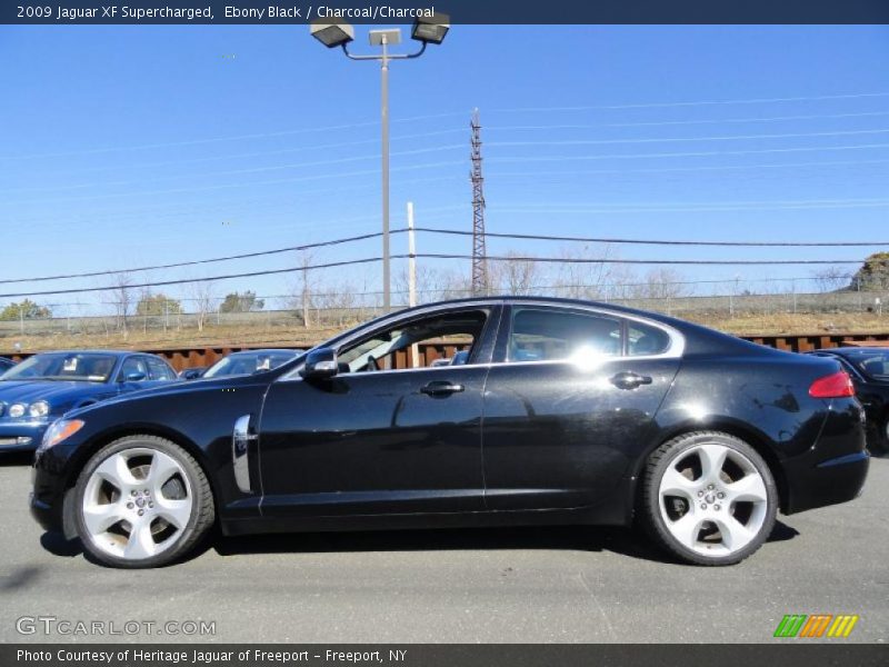 Ebony Black / Charcoal/Charcoal 2009 Jaguar XF Supercharged