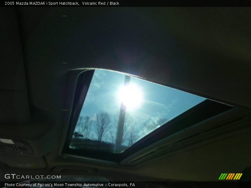 Volcanic Red / Black 2005 Mazda MAZDA6 i Sport Hatchback