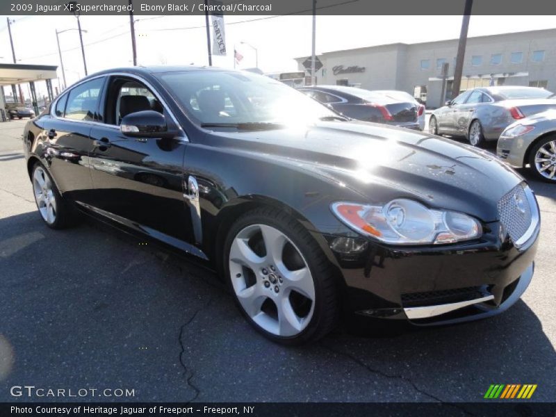 Ebony Black / Charcoal/Charcoal 2009 Jaguar XF Supercharged