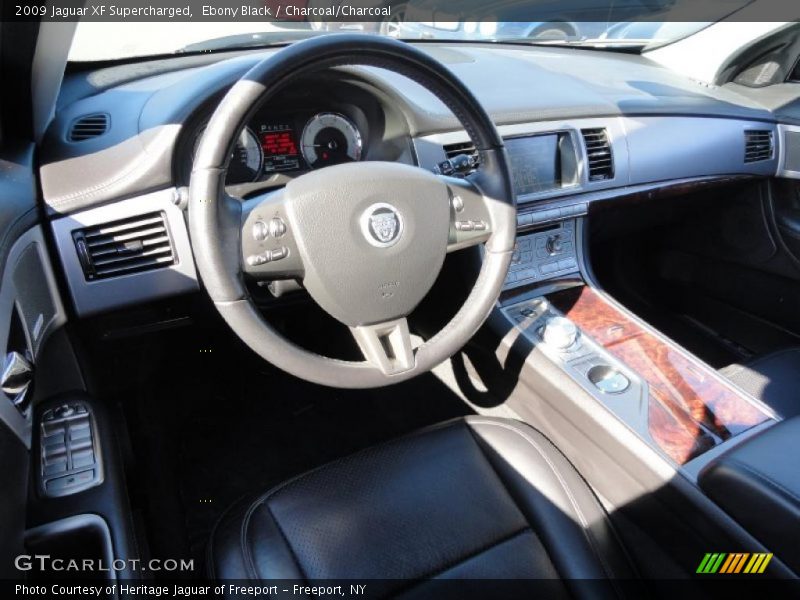 Ebony Black / Charcoal/Charcoal 2009 Jaguar XF Supercharged