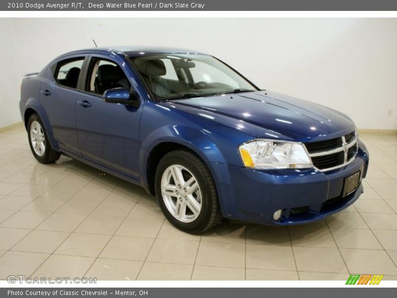 Deep Water Blue Pearl / Dark Slate Gray 2010 Dodge Avenger R/T