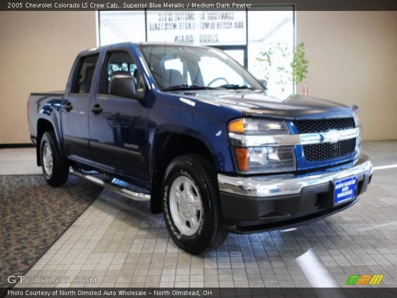 Superior Blue Metallic / Medium Dark Pewter 2005 Chevrolet Colorado LS Crew Cab