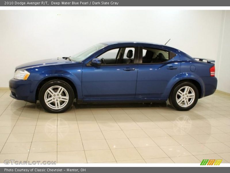 Deep Water Blue Pearl / Dark Slate Gray 2010 Dodge Avenger R/T