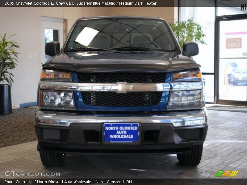 Superior Blue Metallic / Medium Dark Pewter 2005 Chevrolet Colorado LS Crew Cab