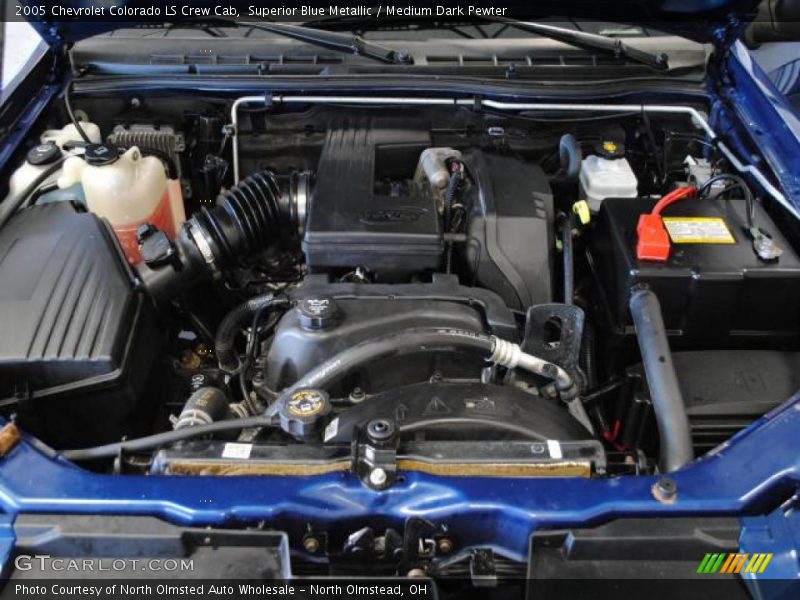 Superior Blue Metallic / Medium Dark Pewter 2005 Chevrolet Colorado LS Crew Cab