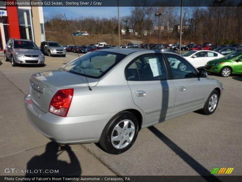 Sterling Silver / Gray 2006 Hyundai Elantra GLS Sedan