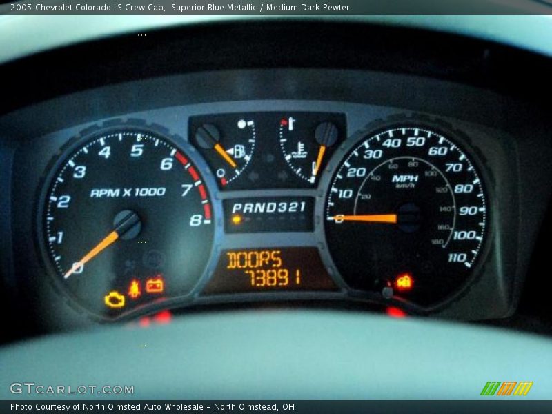 Superior Blue Metallic / Medium Dark Pewter 2005 Chevrolet Colorado LS Crew Cab