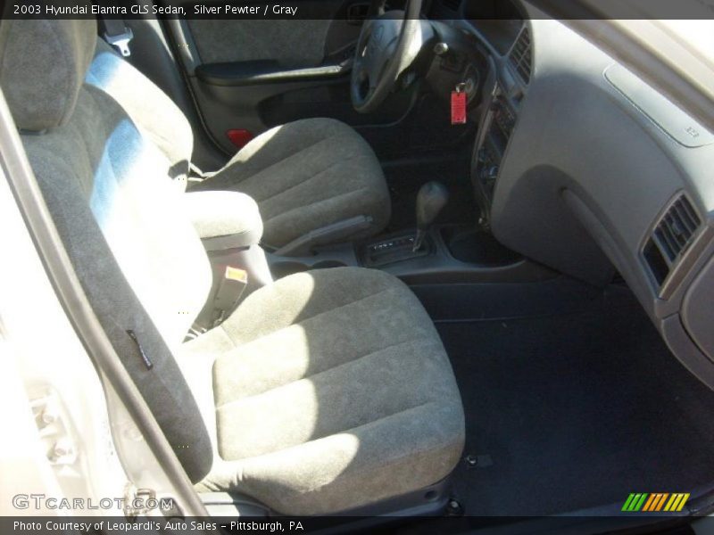 Silver Pewter / Gray 2003 Hyundai Elantra GLS Sedan