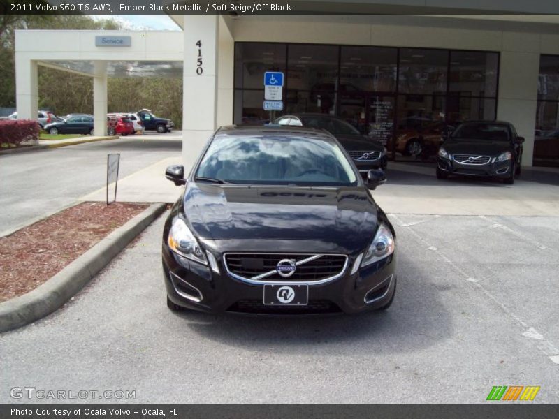 Ember Black Metallic / Soft Beige/Off Black 2011 Volvo S60 T6 AWD