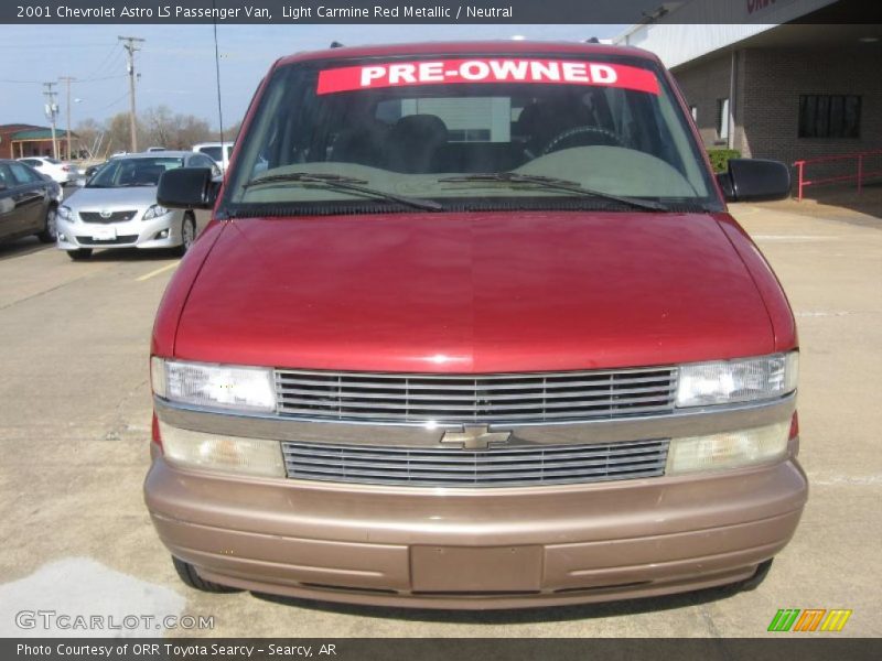 Light Carmine Red Metallic / Neutral 2001 Chevrolet Astro LS Passenger Van