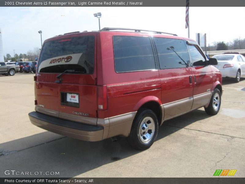 Light Carmine Red Metallic / Neutral 2001 Chevrolet Astro LS Passenger Van