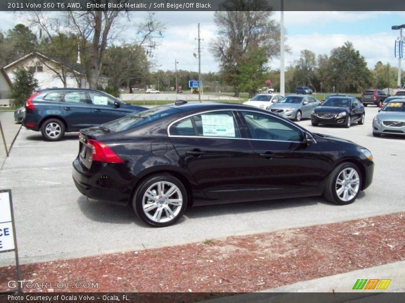 Ember Black Metallic / Soft Beige/Off Black 2011 Volvo S60 T6 AWD