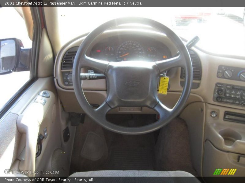 Light Carmine Red Metallic / Neutral 2001 Chevrolet Astro LS Passenger Van