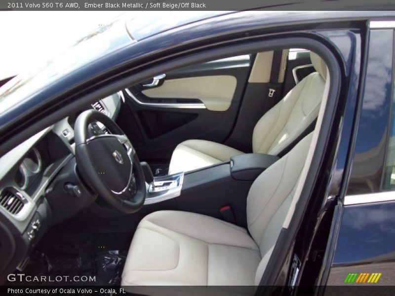  2011 S60 T6 AWD Soft Beige/Off Black Interior