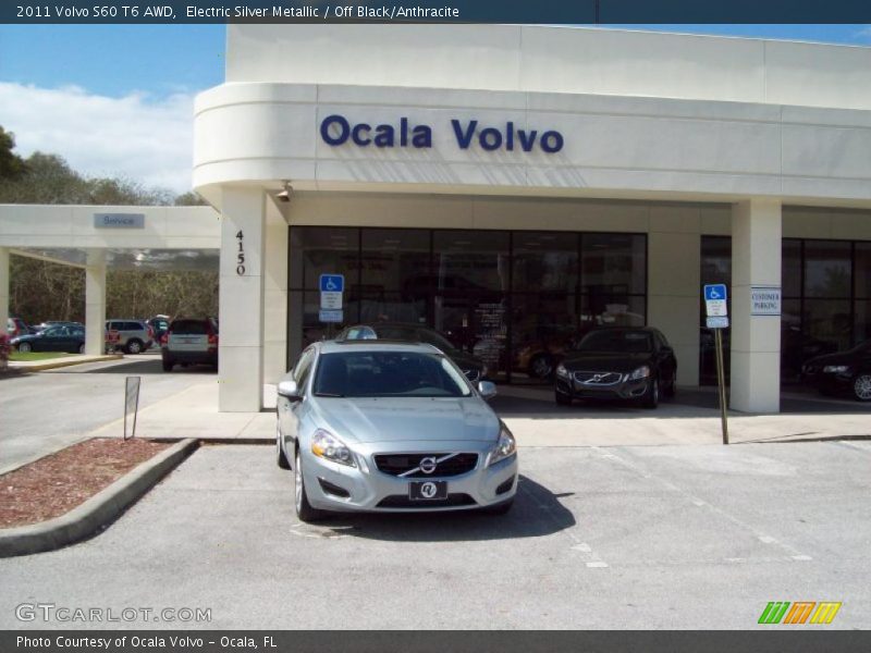 Electric Silver Metallic / Off Black/Anthracite 2011 Volvo S60 T6 AWD
