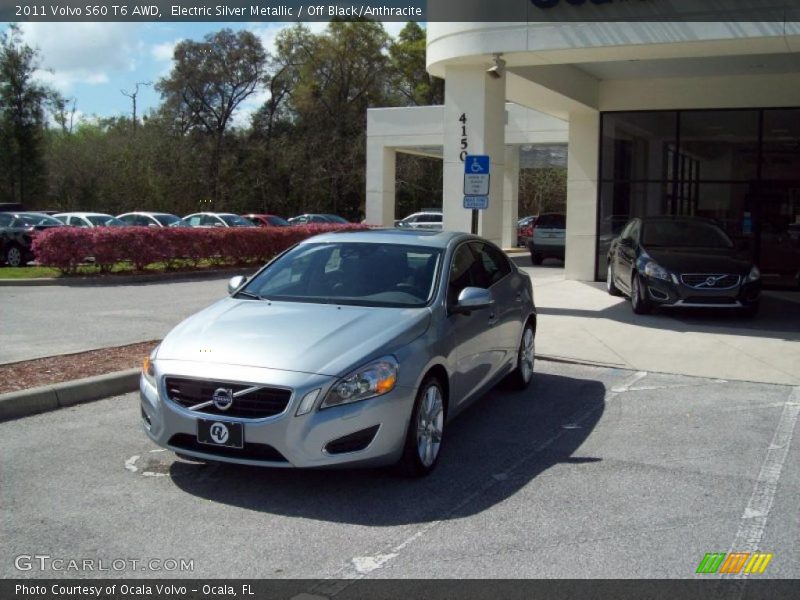 Electric Silver Metallic / Off Black/Anthracite 2011 Volvo S60 T6 AWD