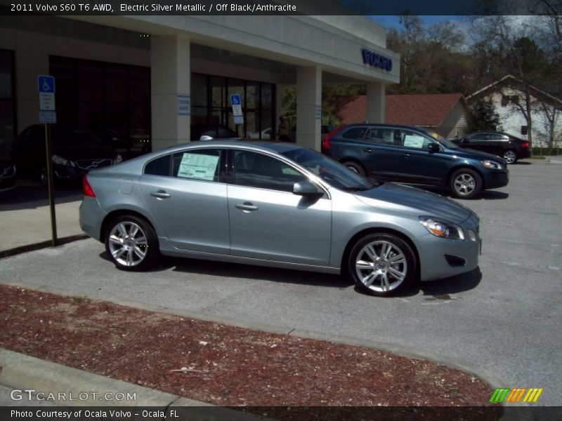 Electric Silver Metallic / Off Black/Anthracite 2011 Volvo S60 T6 AWD