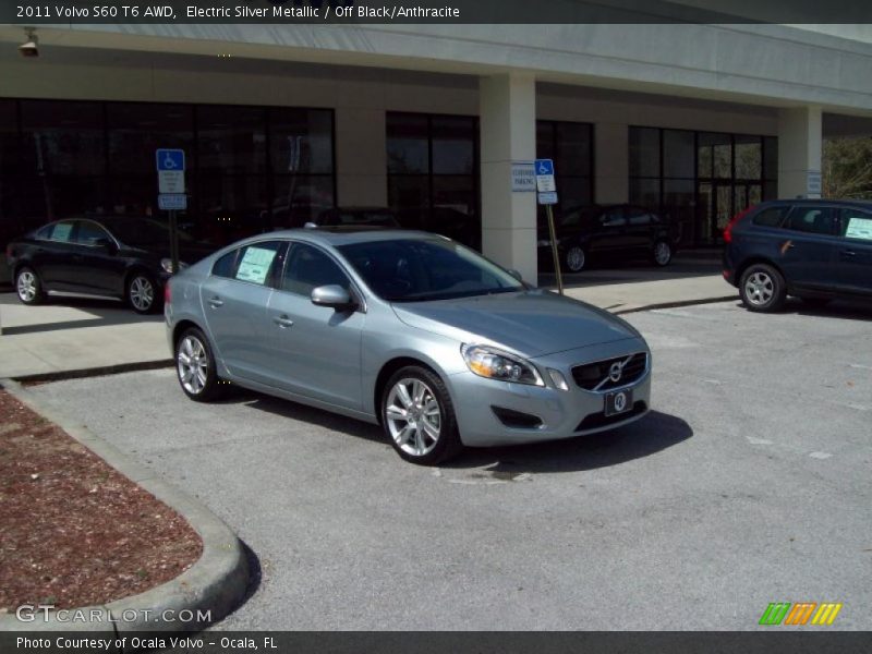 Electric Silver Metallic / Off Black/Anthracite 2011 Volvo S60 T6 AWD