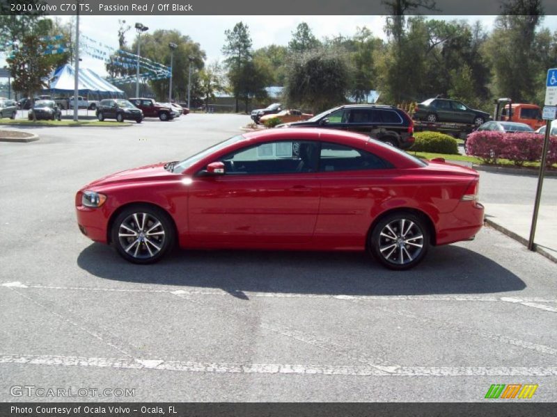 Passion Red / Off Black 2010 Volvo C70 T5
