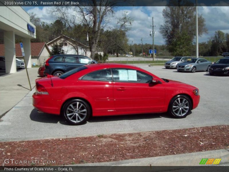 Passion Red / Off Black 2010 Volvo C70 T5