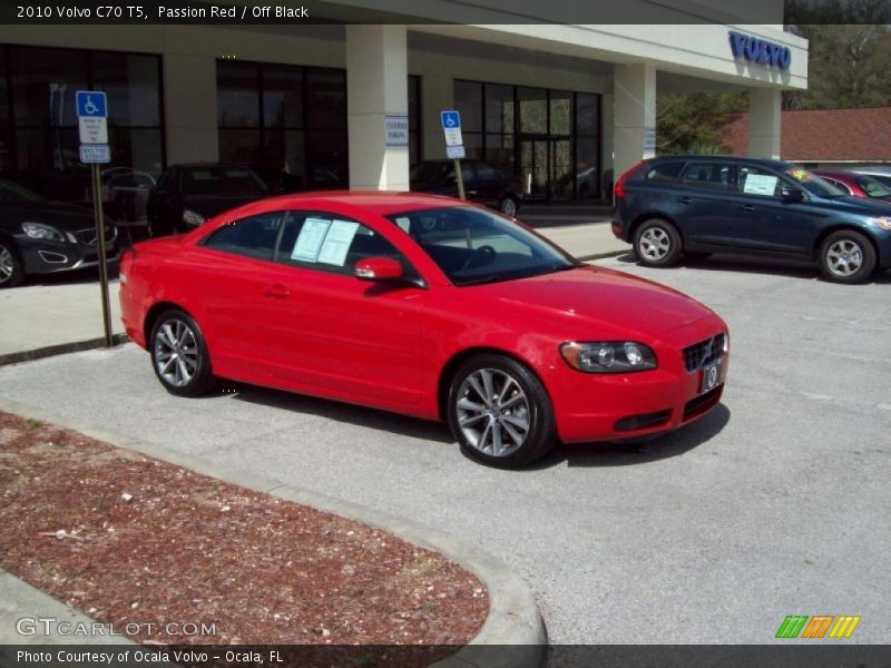 Passion Red / Off Black 2010 Volvo C70 T5