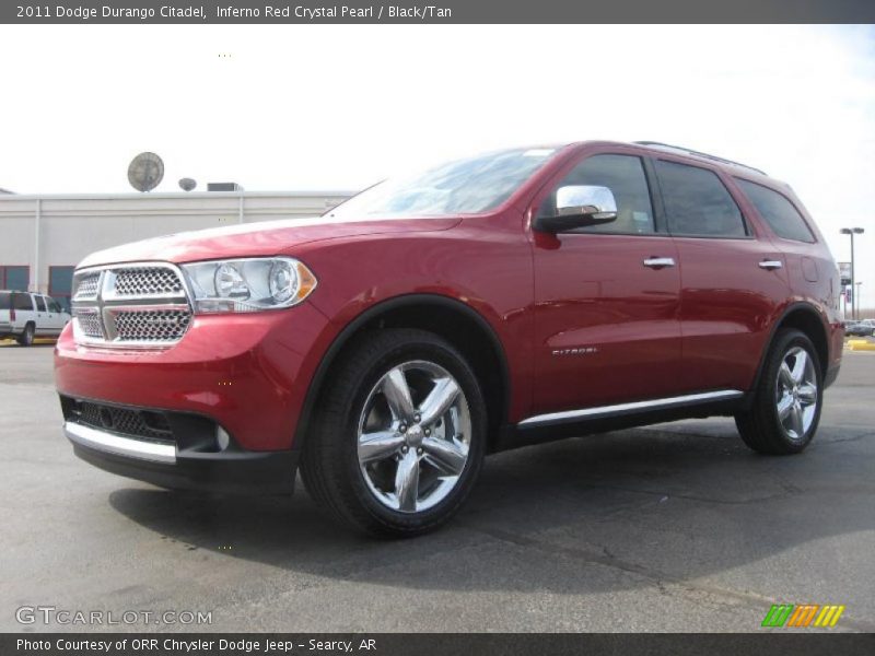 Inferno Red Crystal Pearl / Black/Tan 2011 Dodge Durango Citadel