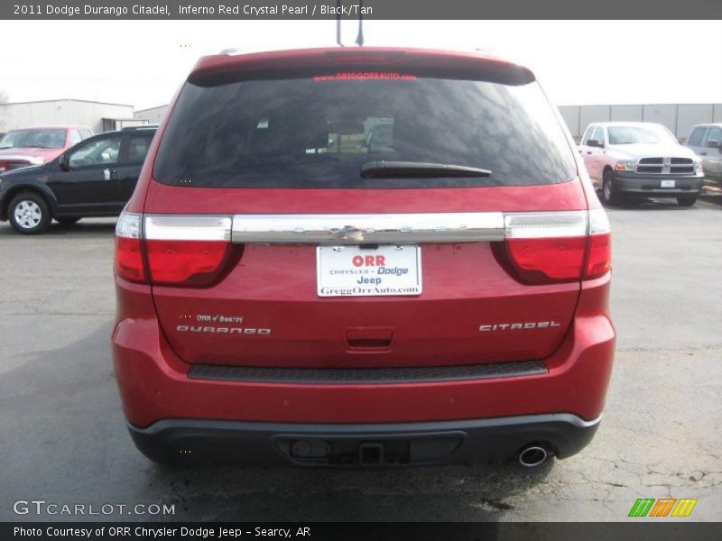 Inferno Red Crystal Pearl / Black/Tan 2011 Dodge Durango Citadel