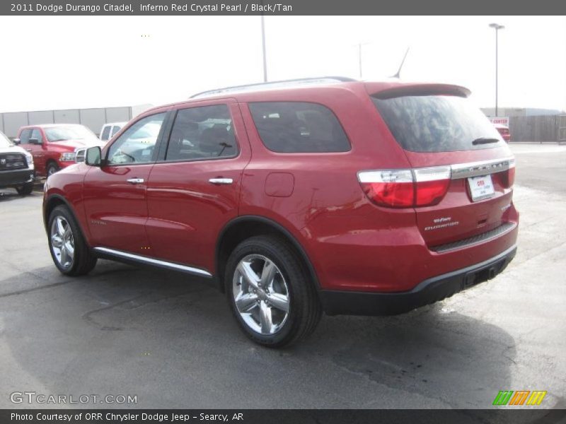 Inferno Red Crystal Pearl / Black/Tan 2011 Dodge Durango Citadel