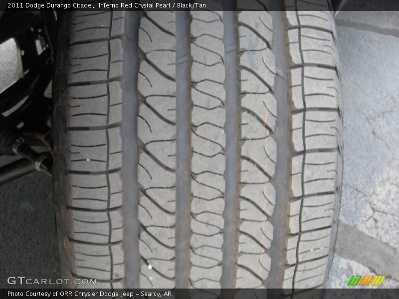 Inferno Red Crystal Pearl / Black/Tan 2011 Dodge Durango Citadel